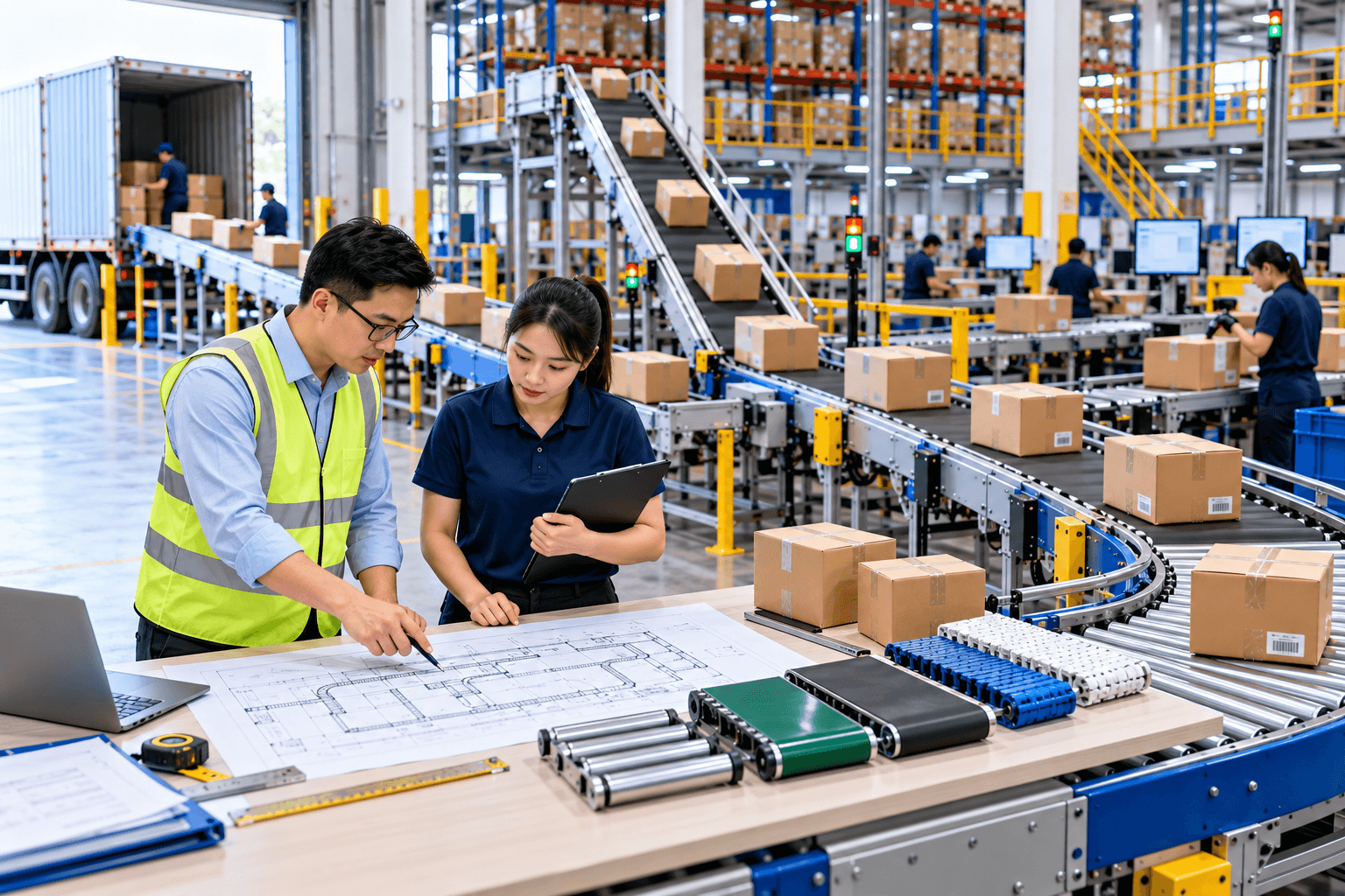 Kinh nghiệm lựa chọn băng tải kho hàng phù hợp