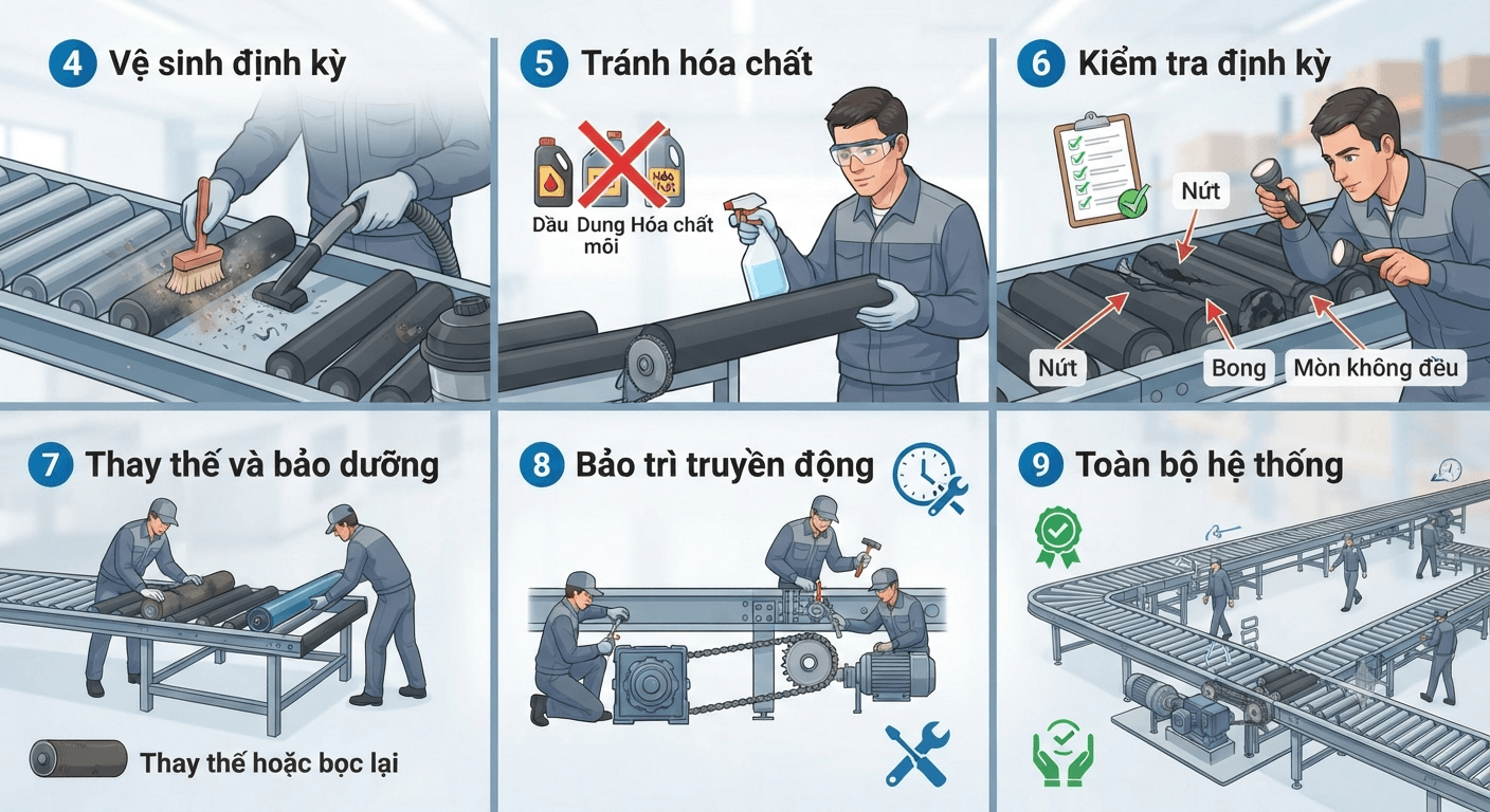 Lưu ý khi sử dụng và bảo trì