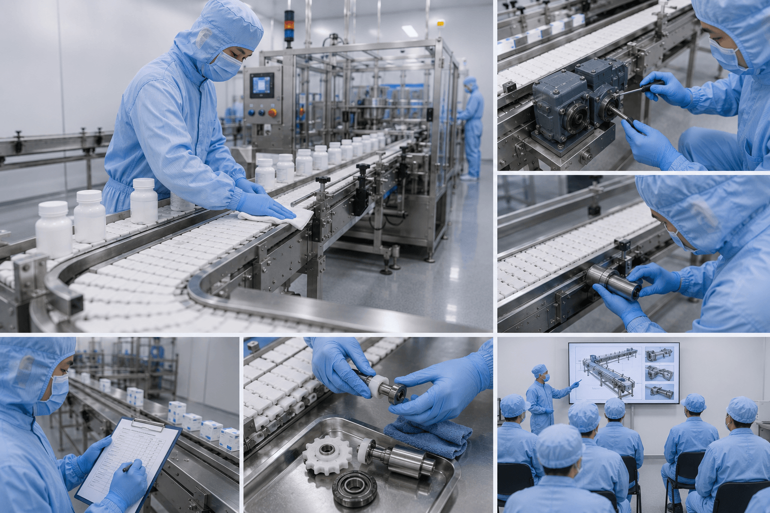 Những lưu ý khi sử dụng băng tải ngành dược phẩm