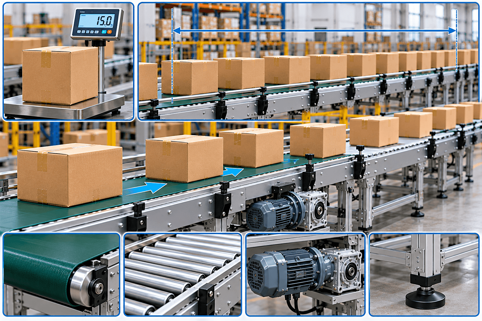 Tải trọng băng tải thùng carton được xác định như thế nào?