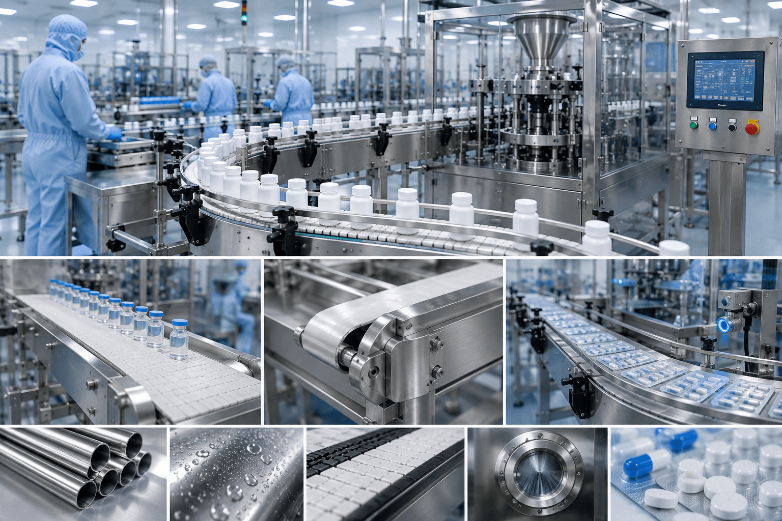 Tiêu chí lựa chọn băng tải ngành dược phẩm