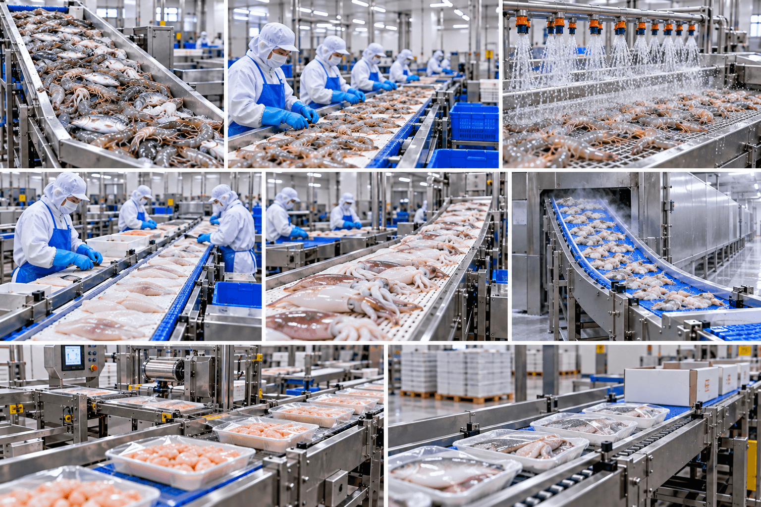 Yêu cầu vệ sinh đối với băng tải thủy sản