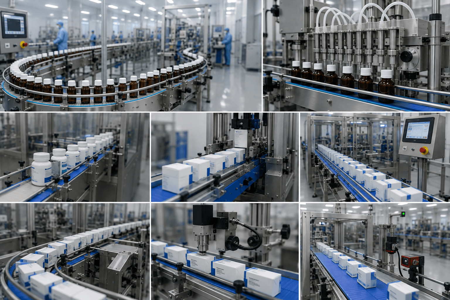 Ứng dụng băng tải trong ngành dược phẩm
