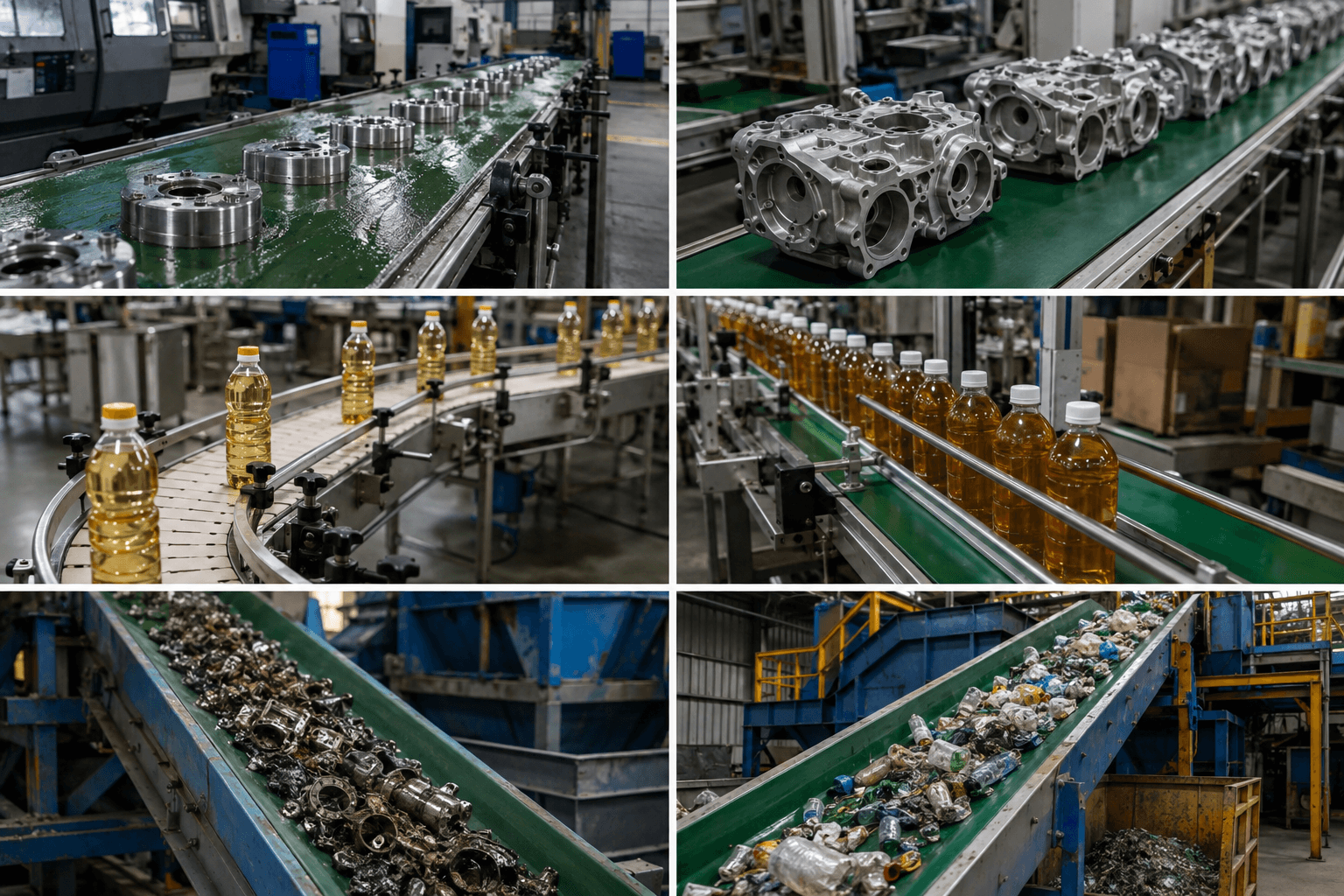 Ứng dụng của băng tải PU chịu dầu trong công nghiệp