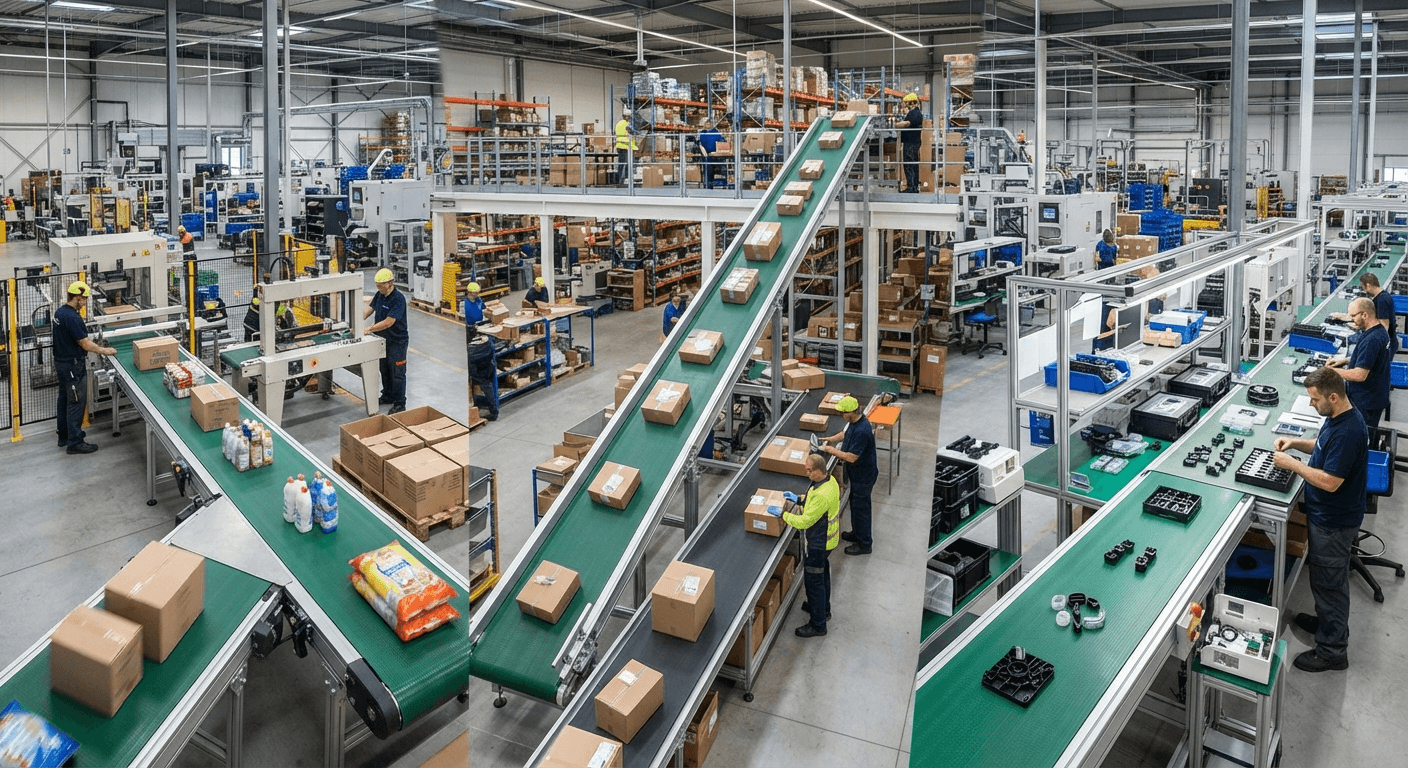 Ứng dụng của băng tải PVC