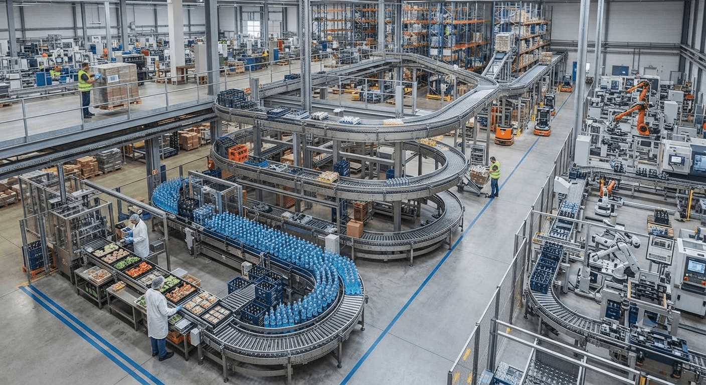 Ứng dụng của băng tải xích nhiều tầng