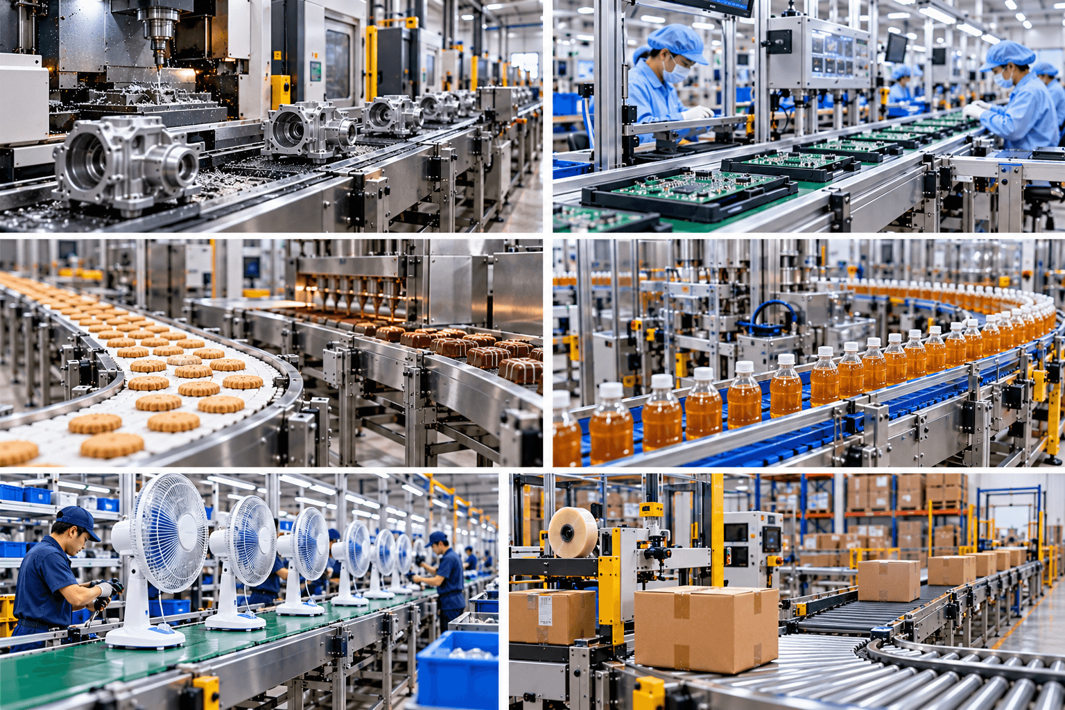 Ứng dụng của băng tải sản xuất trong nhà máy