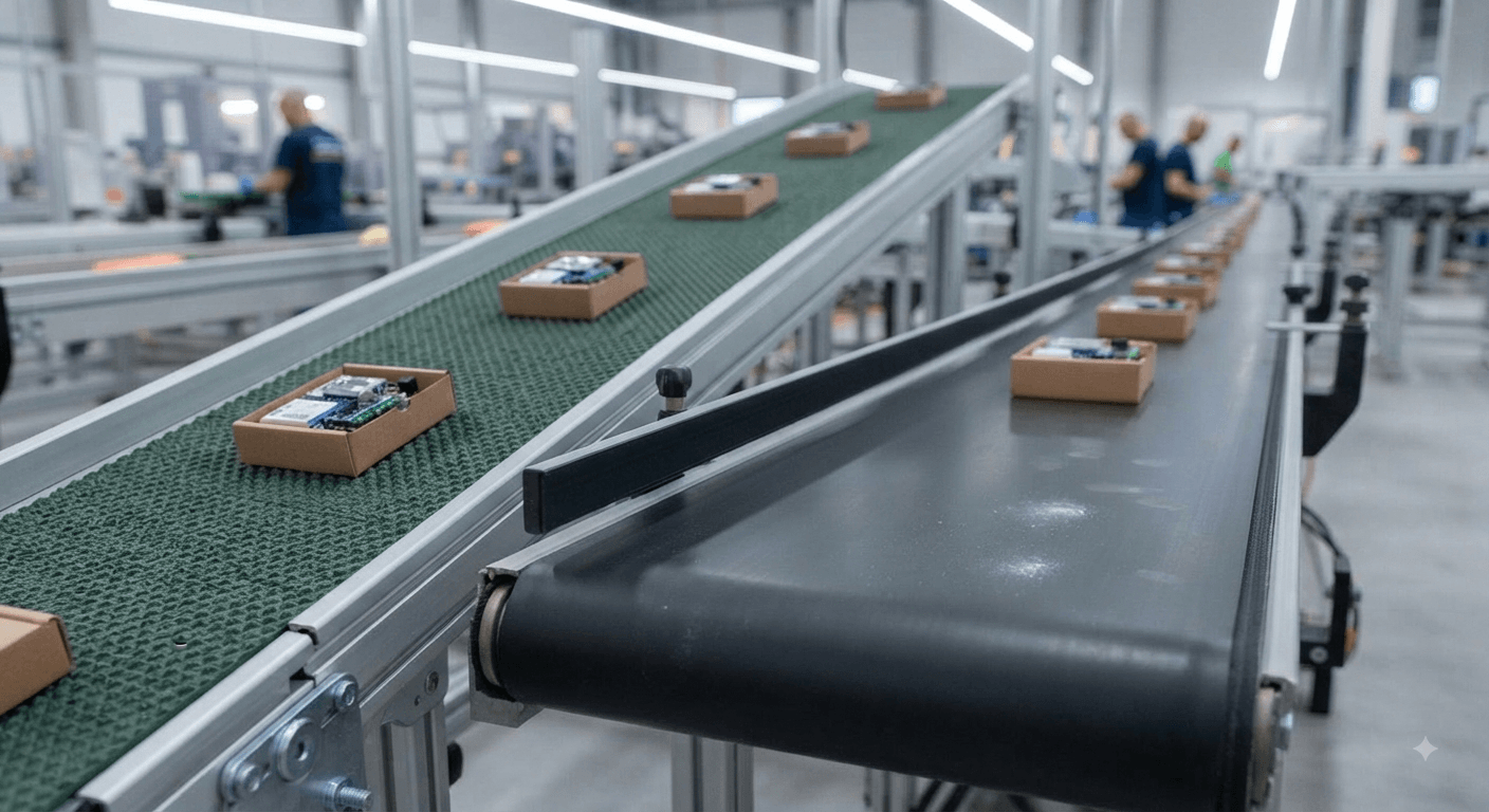 Đặc điểm của băng tải PVC đen