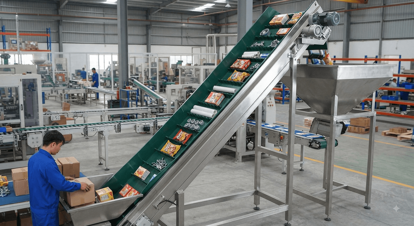 Ưu điểm của băng tải PVC có vách ngăn