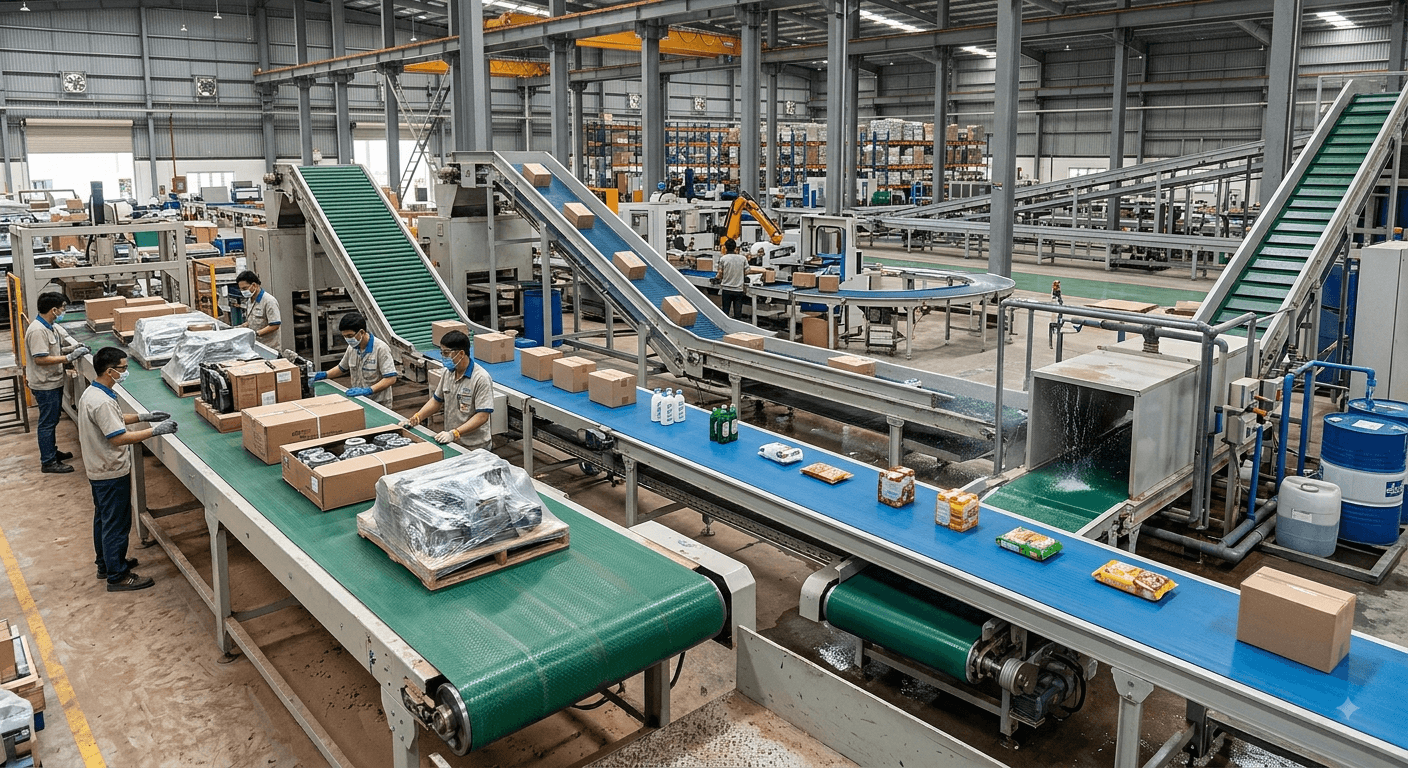 Vì sao cần chọn đúng băng tải PVC?