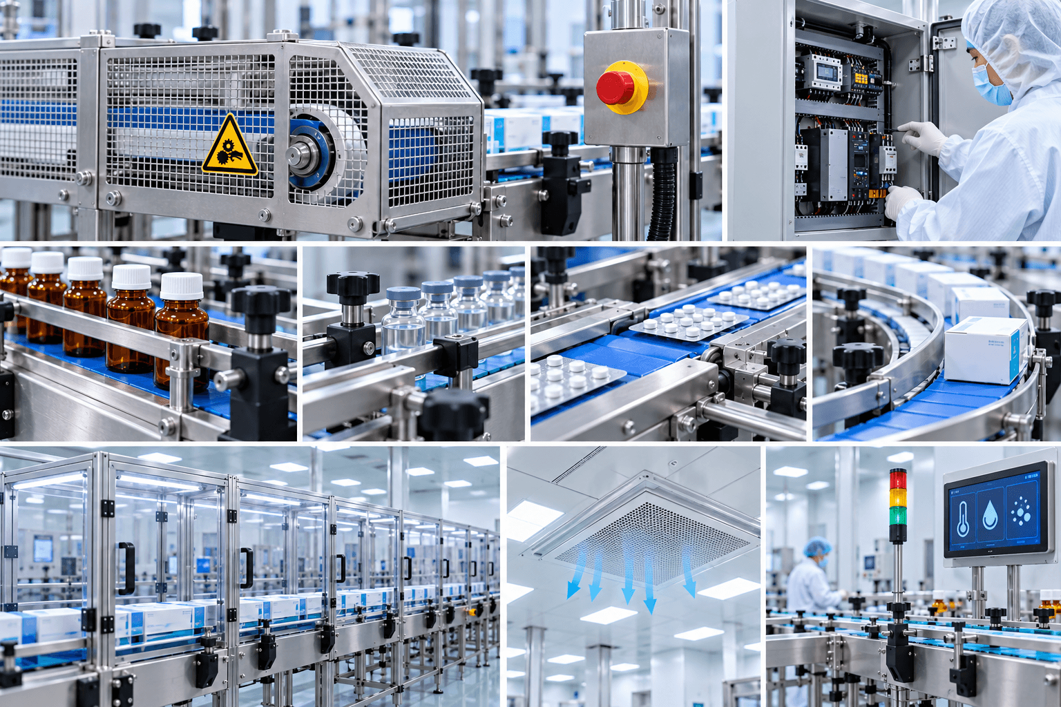 Yêu cầu an toàn khi sử dụng băng tải ngành dược phẩm