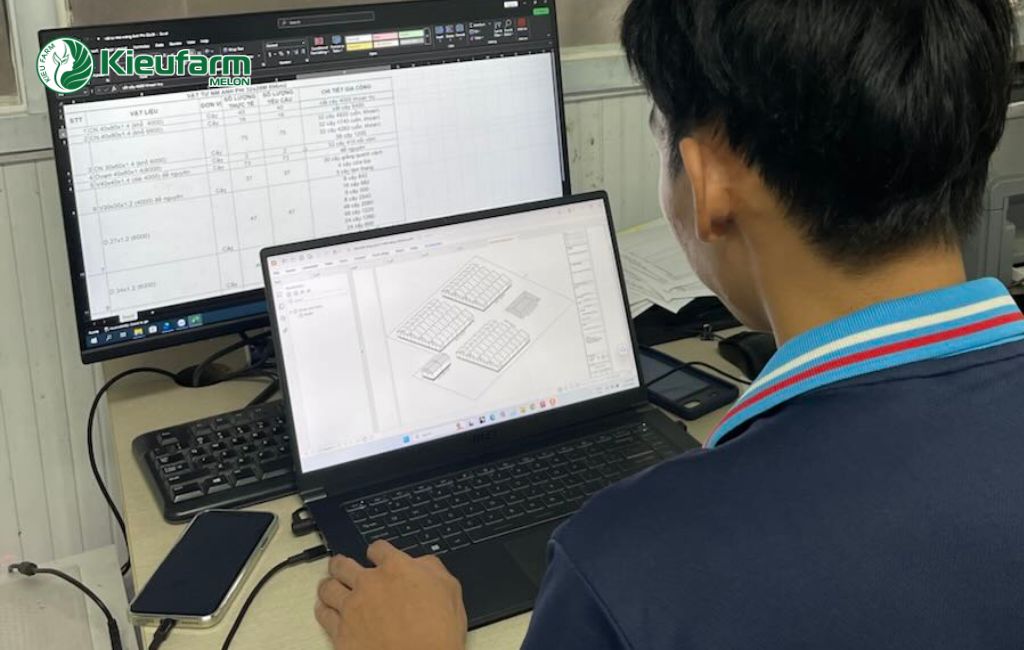 Thiết kế nhà màng dưa lưới 