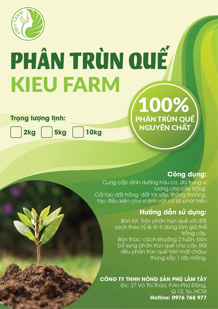 phân trùn quế tại kieufarm