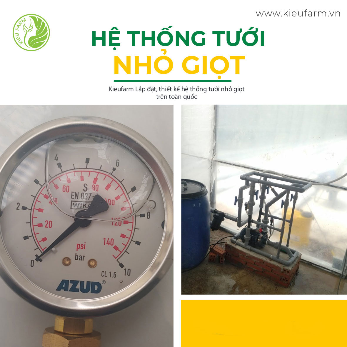 Lắp đặt hệ thống tưới nhỏ giọt