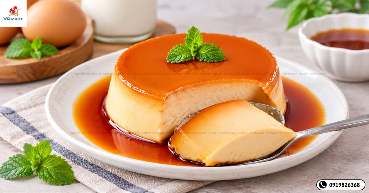 Cách làm bánh flan mềm mịn, không tanh, không bị rỗ