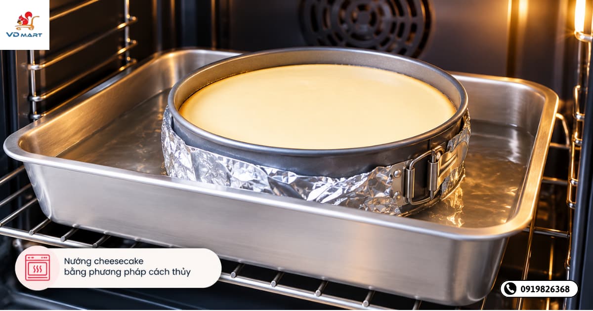 Hướng dẫn nướng cheesecake cách thủy đúng cách