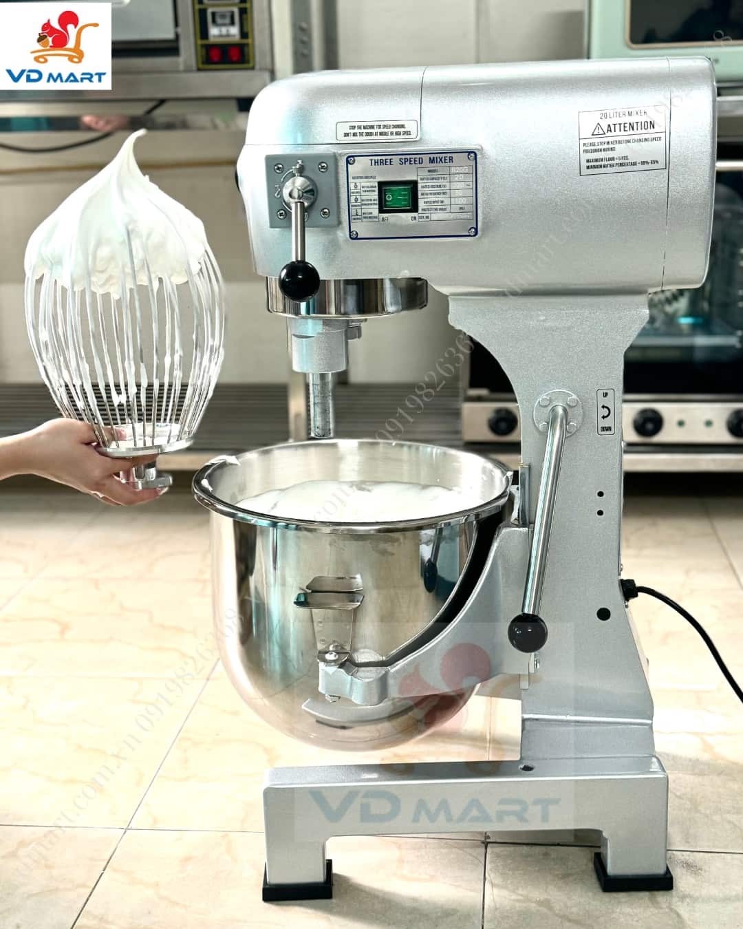 Hướng dẫn đánh trứng cùng máy trộn 20l B20G