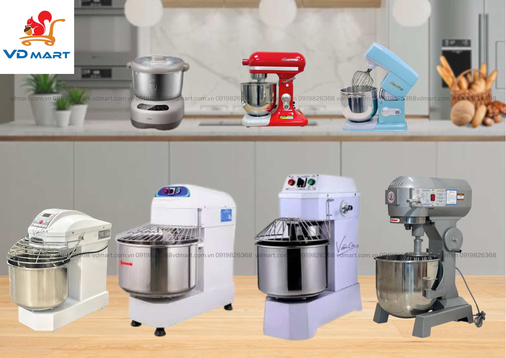 Top 10 máy trộn bột làm bánh tốt nhất hiện nay