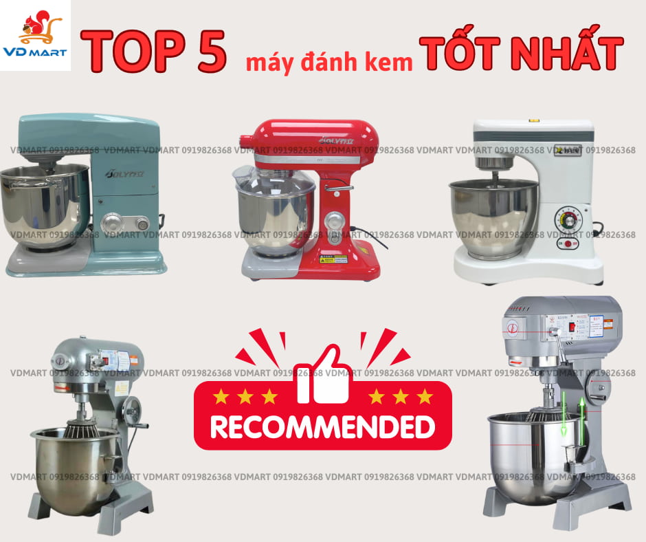 Top 5 máy đánh kem được ưa chuộng nhất