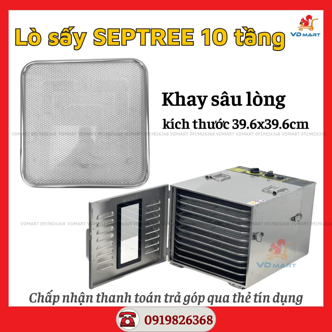 lò sấy 10 tầng septree