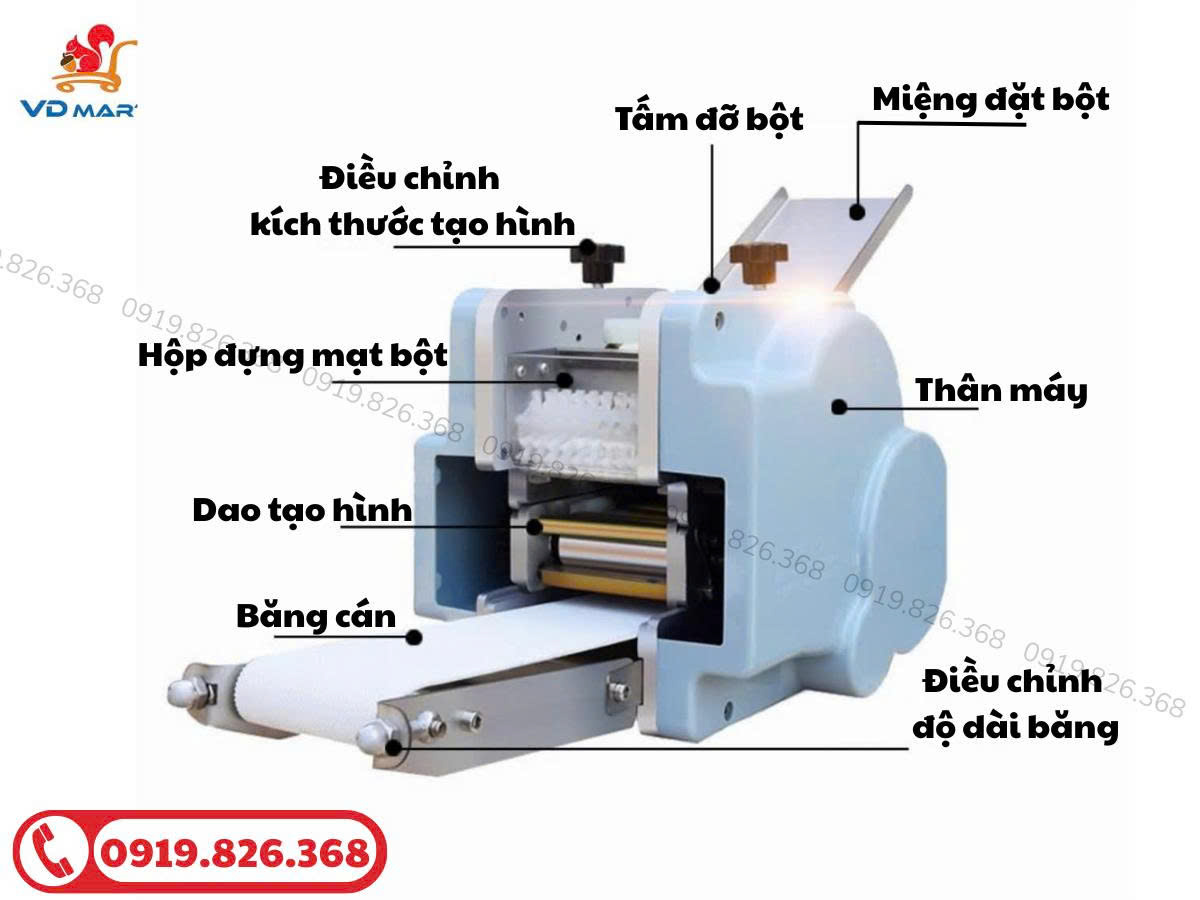 Máy cán tạo hình vỏ bánh bao