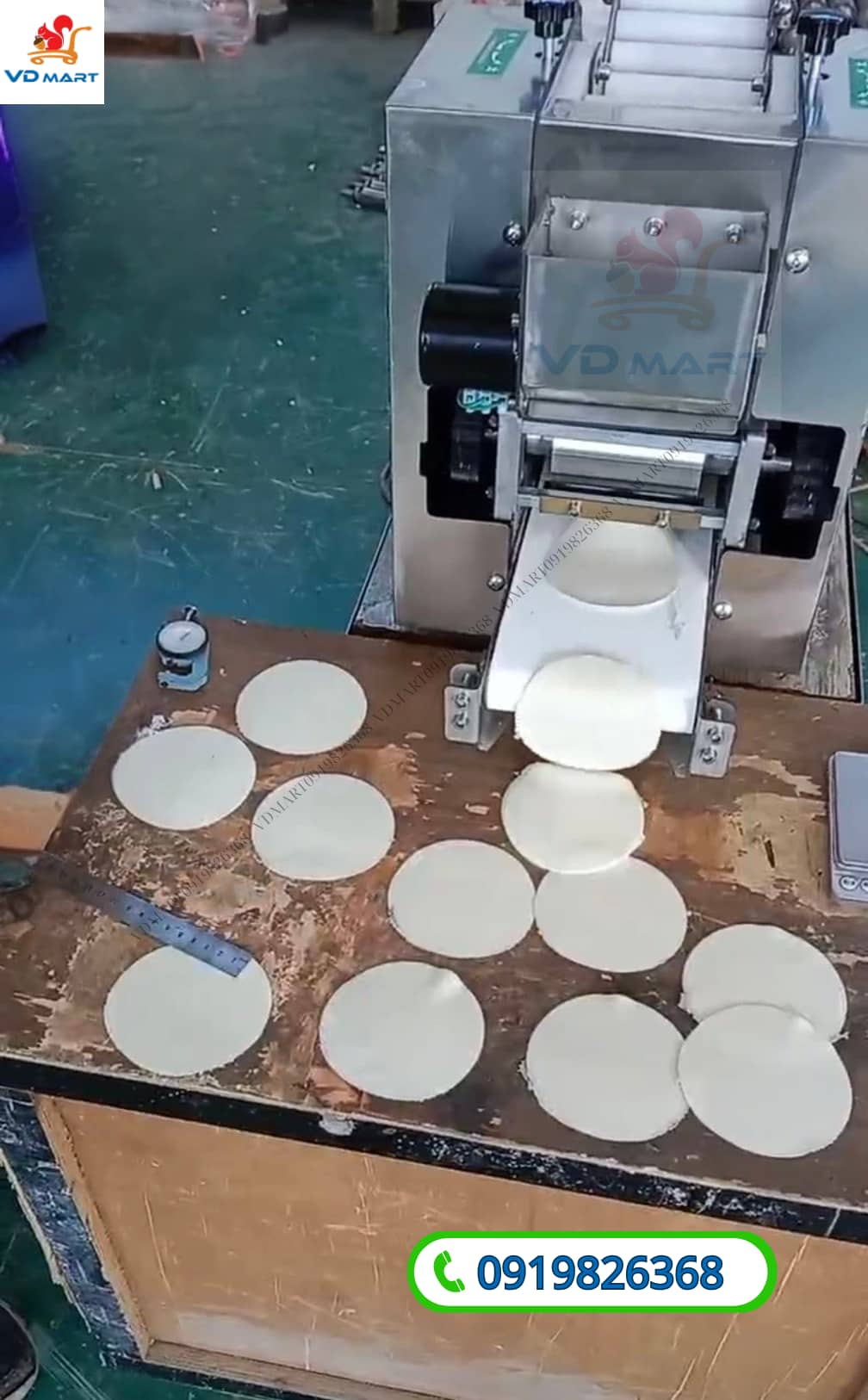 Máy cán vỏ bánh bao, sùi cảo, há cảo, bánh xèo