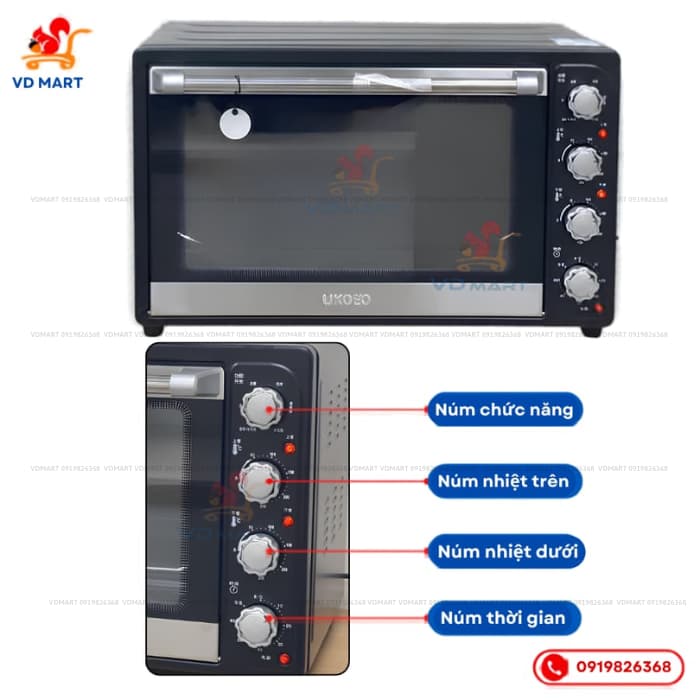 Lò nướng UKOEO 70l HBD 7001