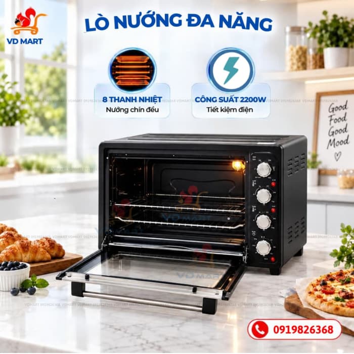 Lò nướng UKOEO 70l HBD 7001