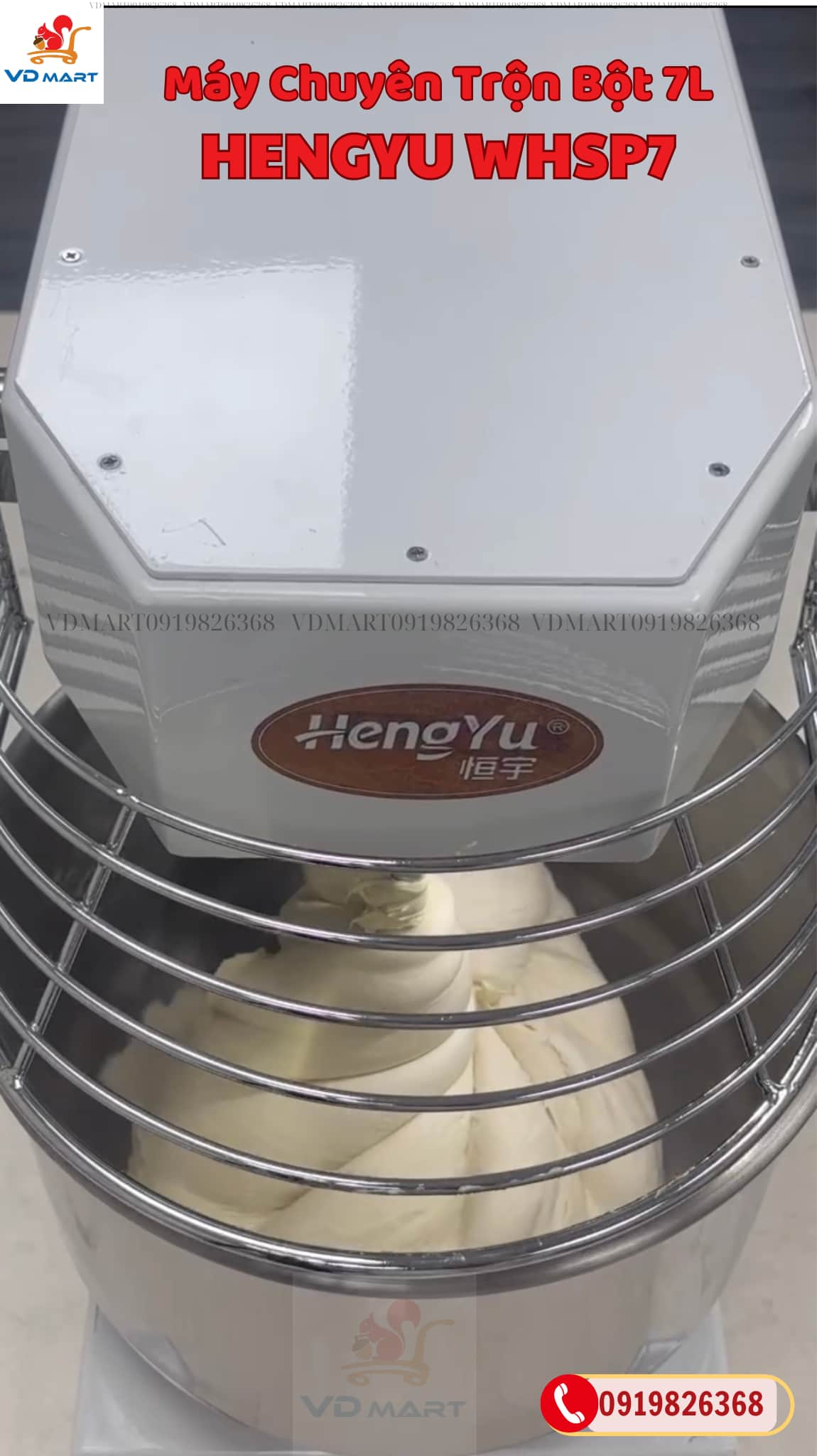 Máy chuyên nhồi bột 7l whsp7