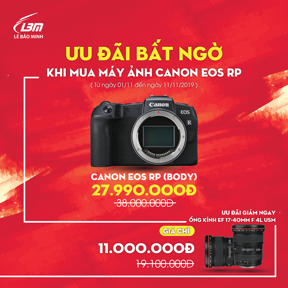 Ưu đãi bất ngờ khi mua Canon 77D và EOS RP