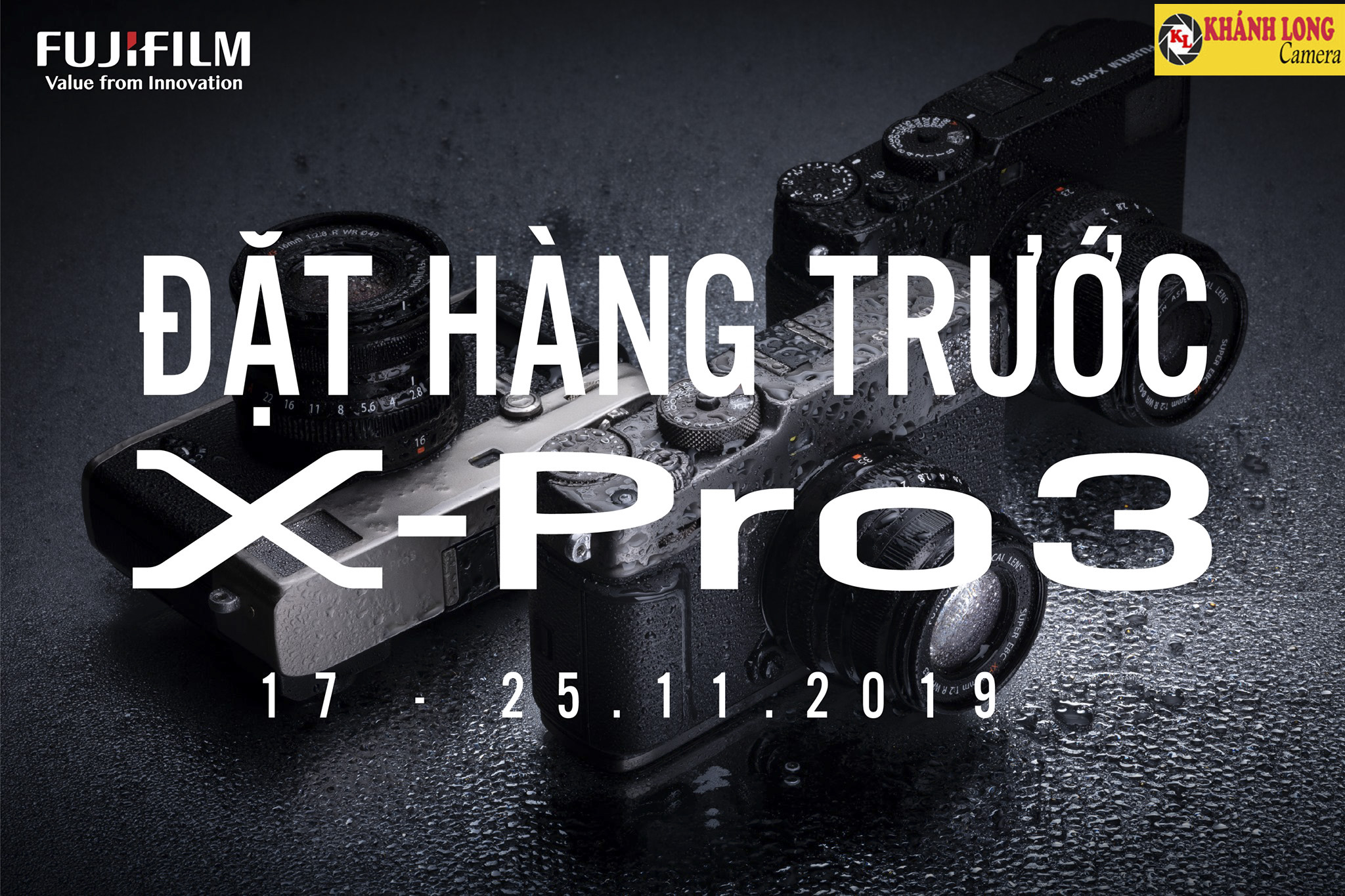 ĐẶT HÀNG TRƯỚC FUJIFILM X-PRO3 NHẬN QUÀ ĐẾN 9.000.000VNĐ