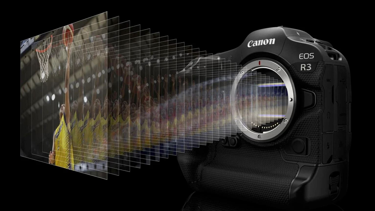 Đây là cảm biến 410 megapixel của Canon, kích thước full frame 35mm, ghi hình độ phân giải 24K