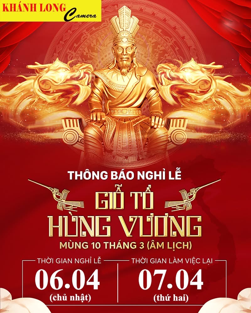 THÔNG BÁO LỊCH NGHỈ LỄ GIỖ TỔ HÙNG VƯƠNG 2025