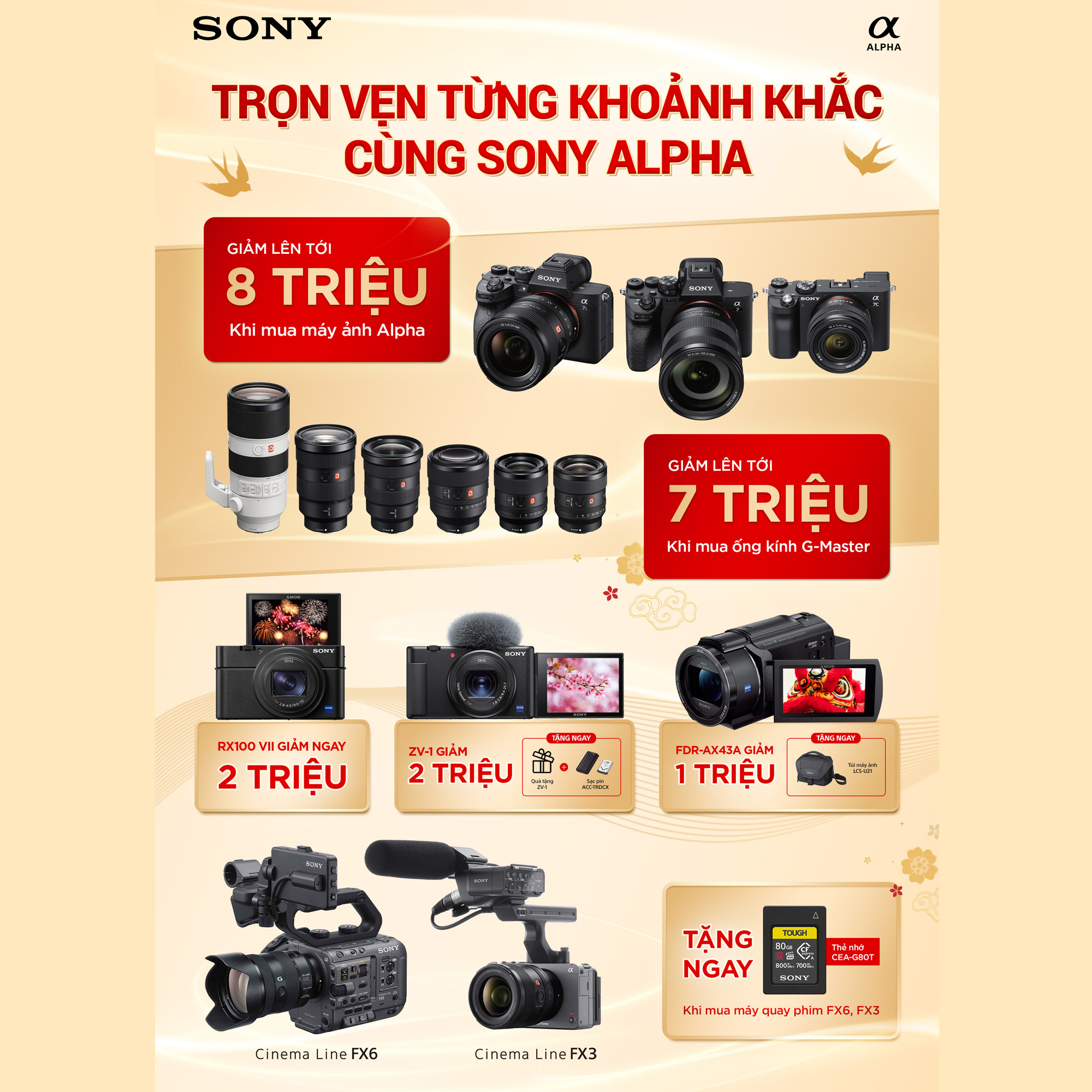 [ ƯU ĐÃI ] THÊM BAO CẢM HỨNG CÙNG SONY ALPHA