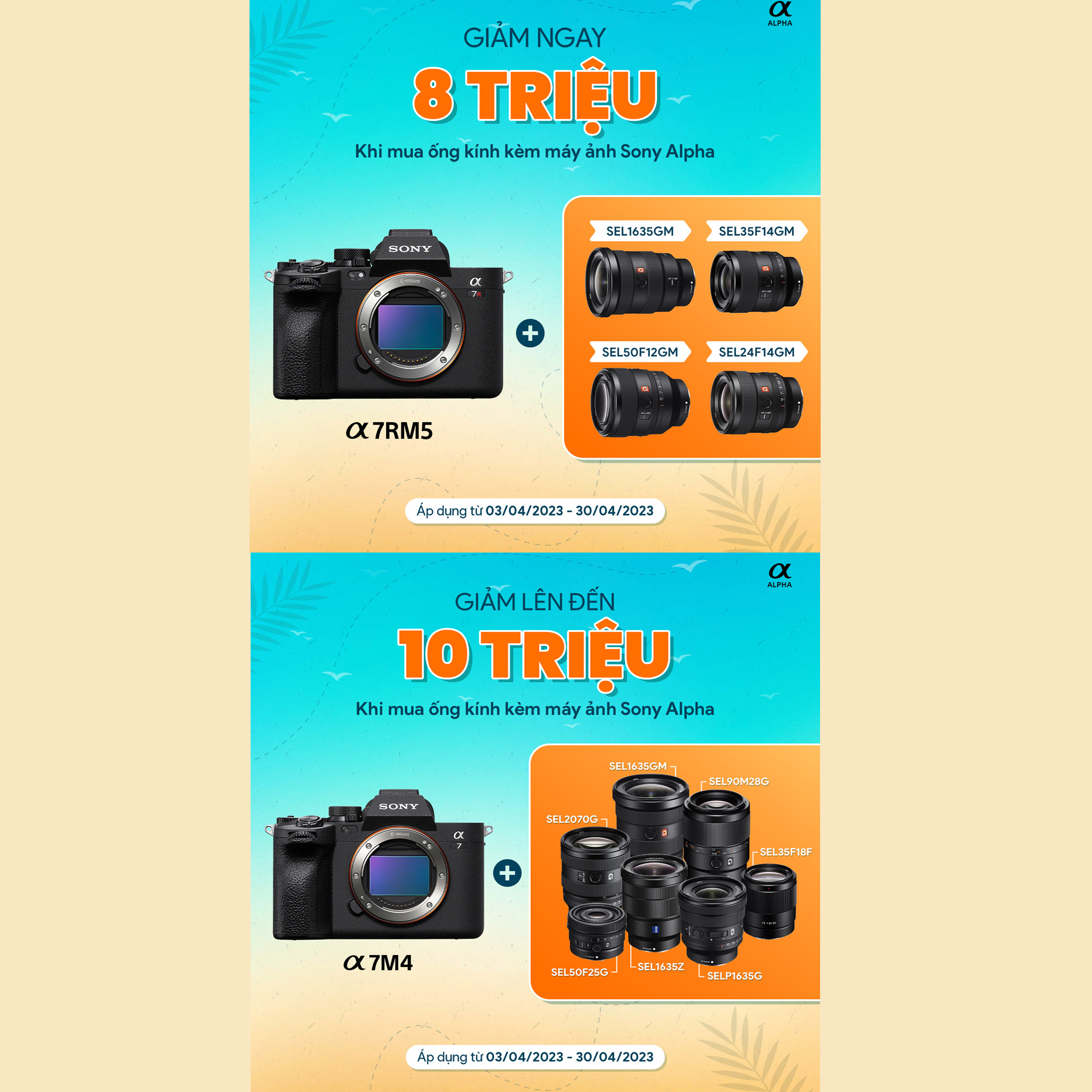 KHUYẾN MÃI MUA KÈM CÙNG SONY ALPHA