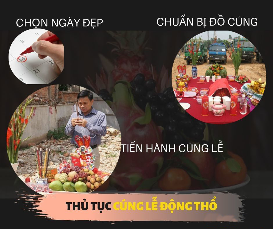 Lễ cúng động thổ xây nhà gồm những gì? Cách sắm lễ cúng chuẩn