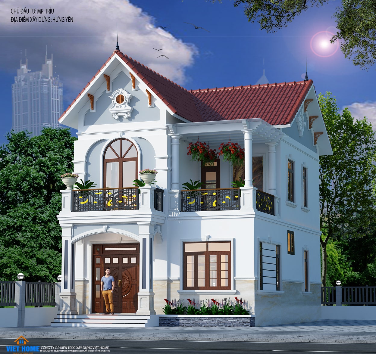Nhà mái thái cấp 4 3 phòng ngủ