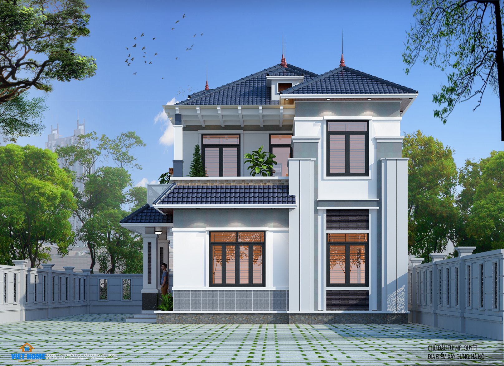 Review 50 Mẫu biệt thự 2 tầng hiện đại 100m2 sang trọng