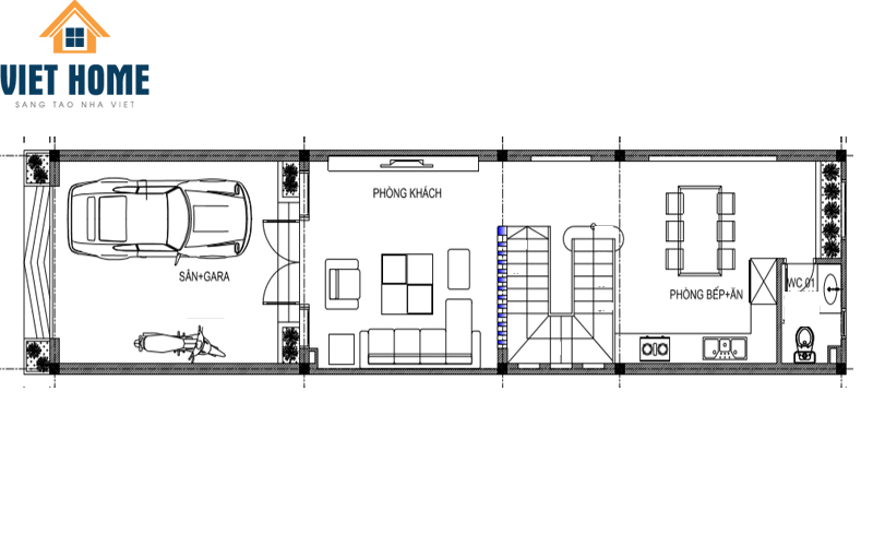 mẫu thiết kế nhà phố hiện đại