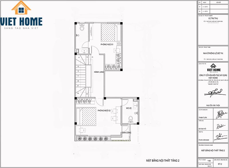 thiết kế nhà phố nhà chị thu