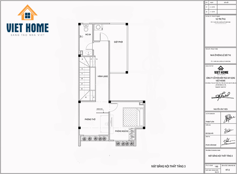 thiết kế nhà phố nhà chị thu