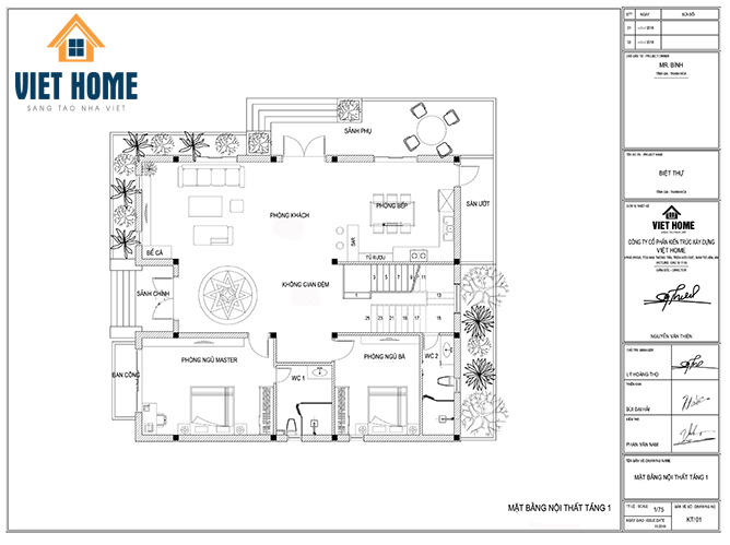 thiết kế biệt thự 2 tầng