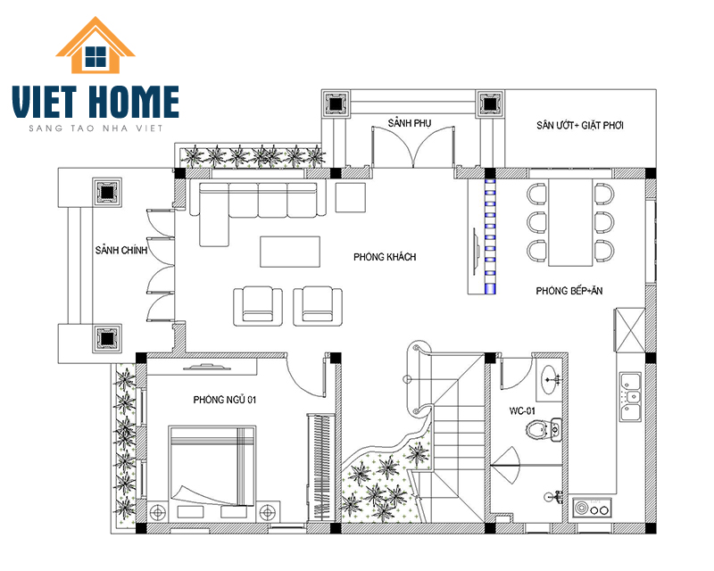 thiết kế biệt thự nhà vườn