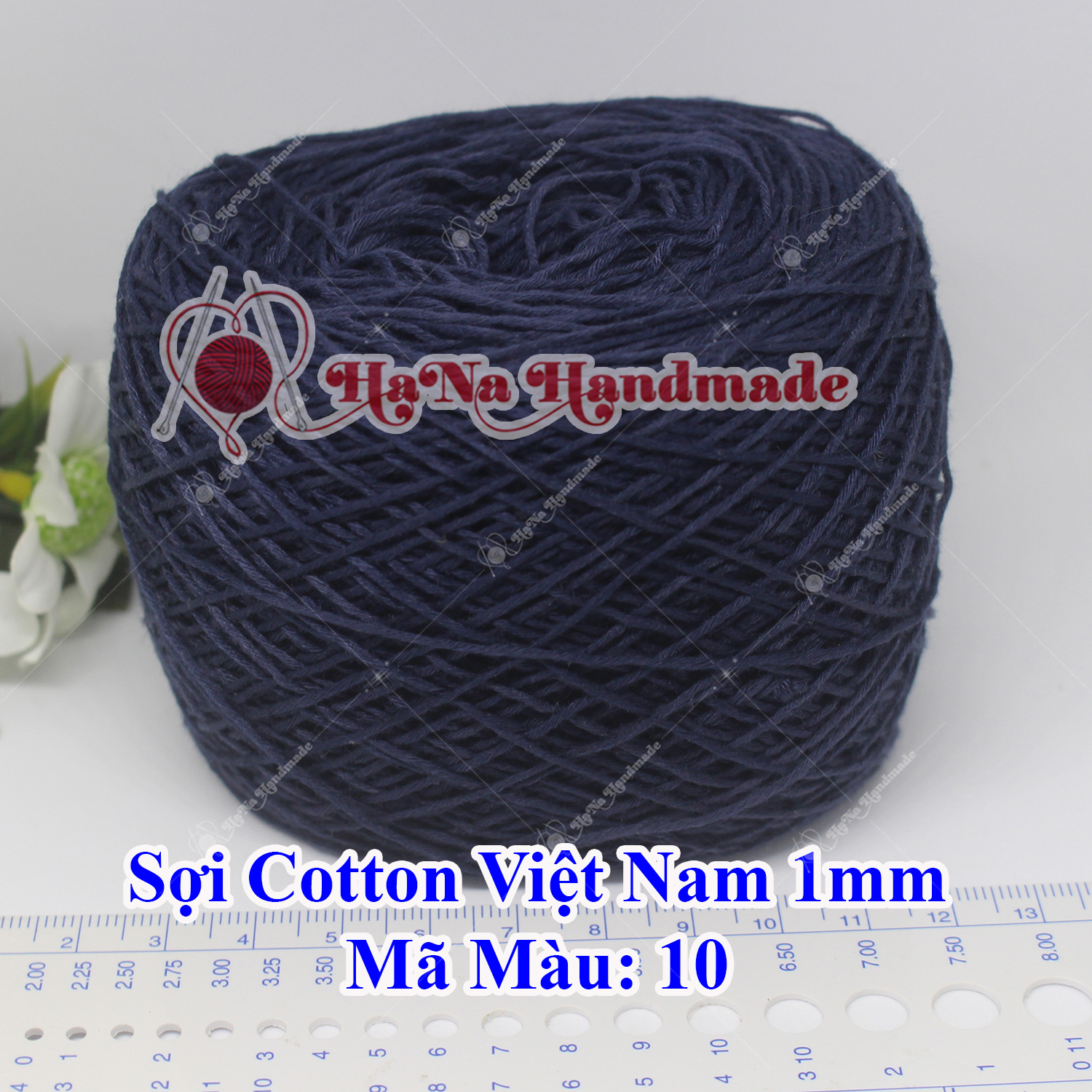 Sợi cotton Việt Nam (1mm) - màu trơn 01-46