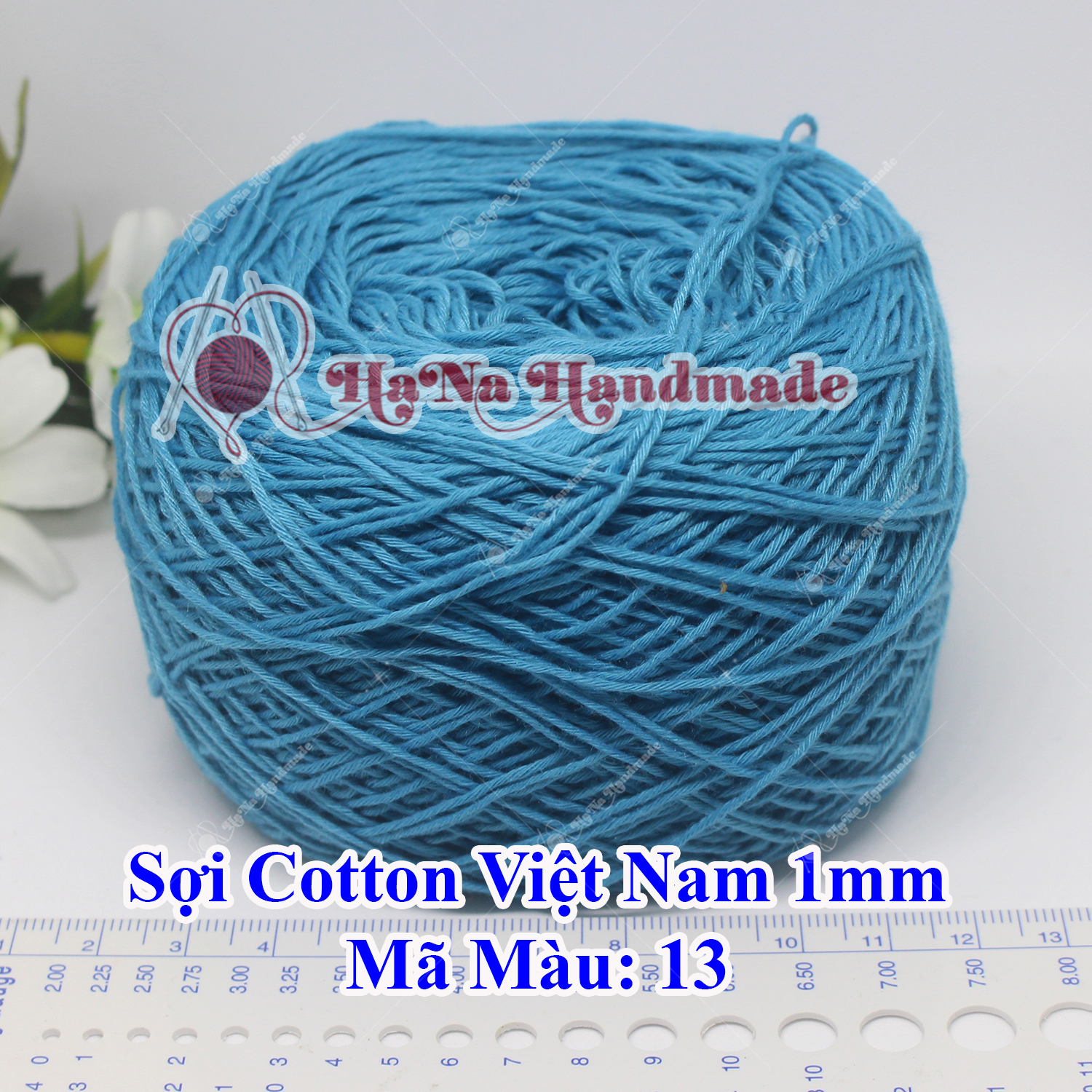 Sợi cotton Việt Nam (1mm) - màu trơn 01-46