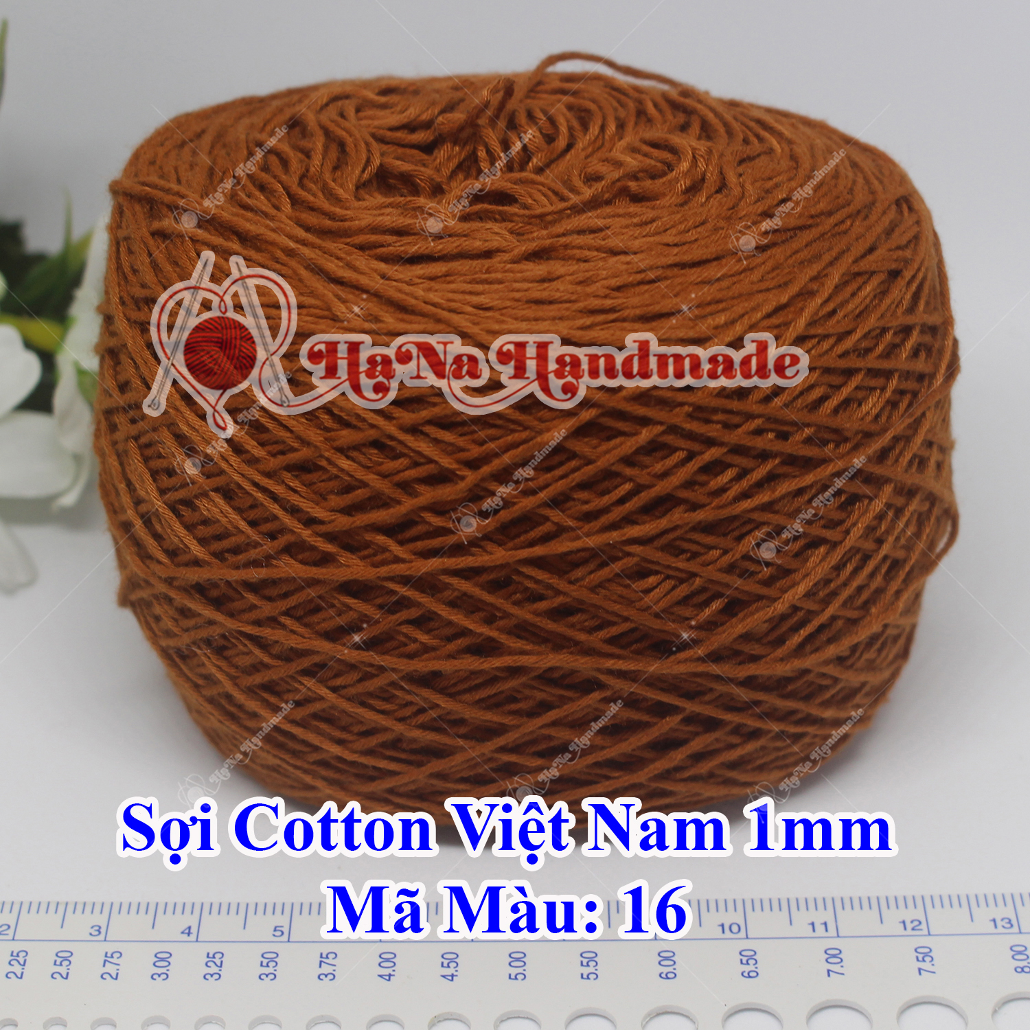 Sợi cotton Việt Nam (1mm) - màu trơn 01-46