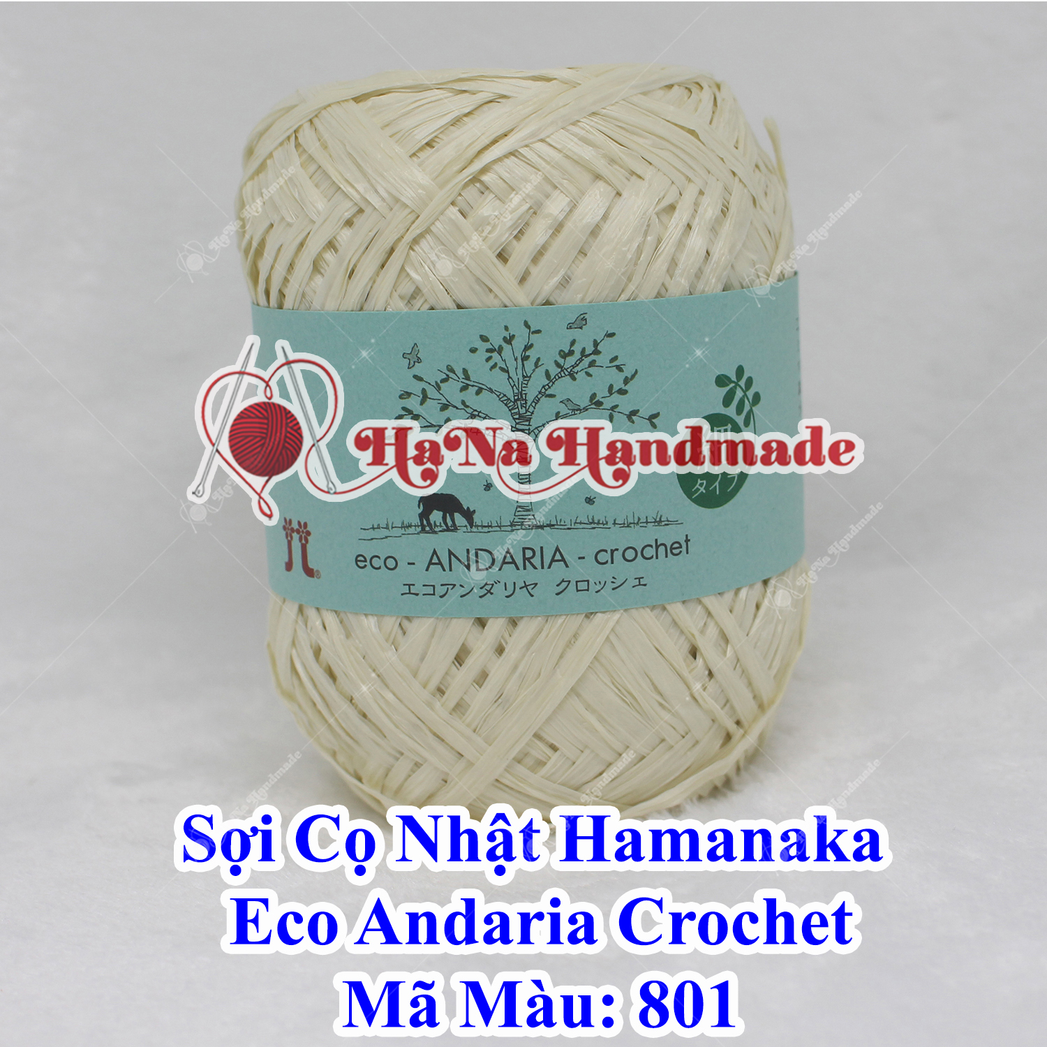 Sợi Cọ Nhật Hamanaka Eco Andaria Crochet