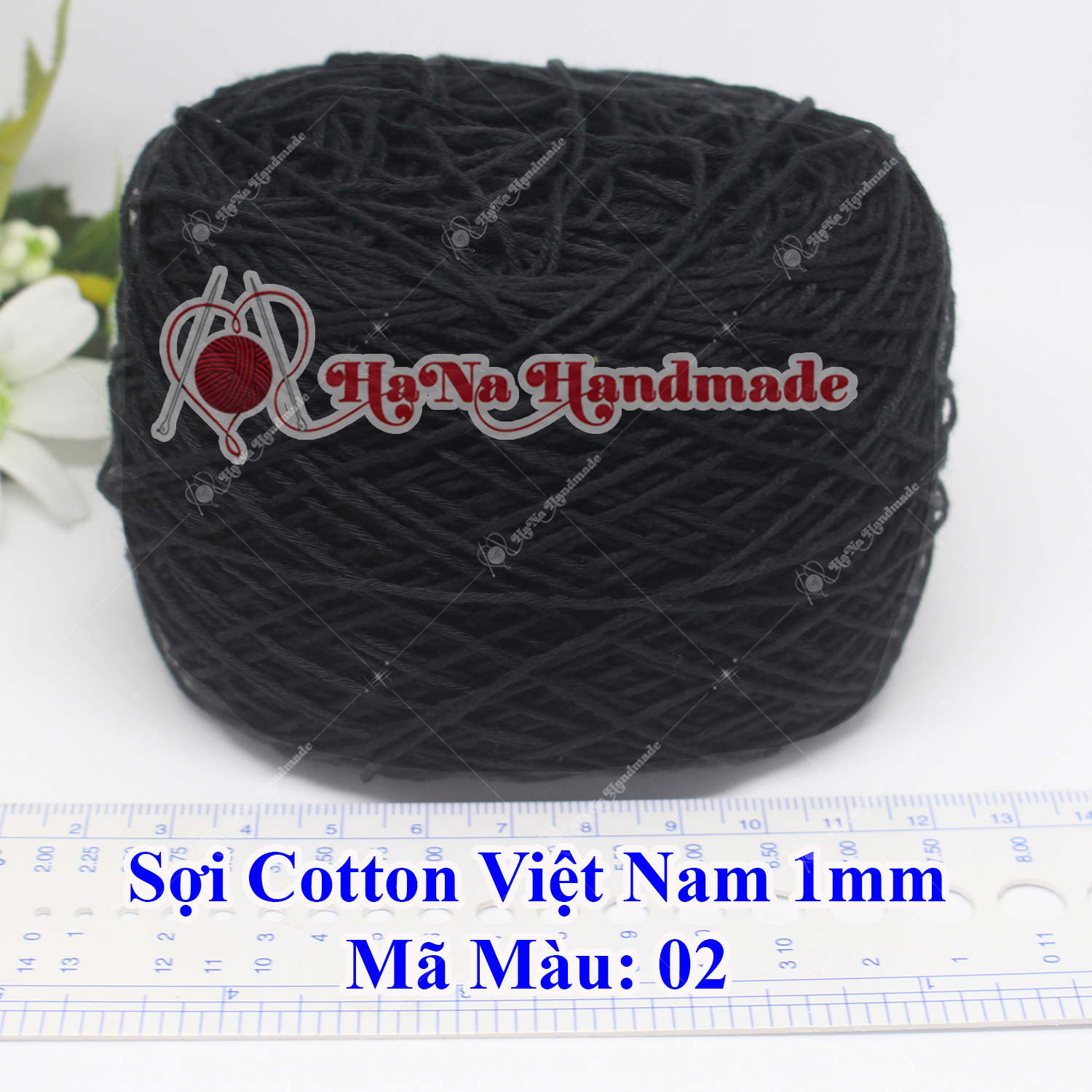 Sợi cotton Việt Nam (1mm) - màu trơn 01-46
