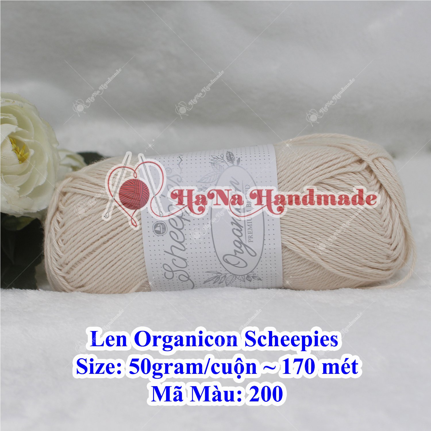 Len Organicon Scheepies 50g/c ~ 170 mét