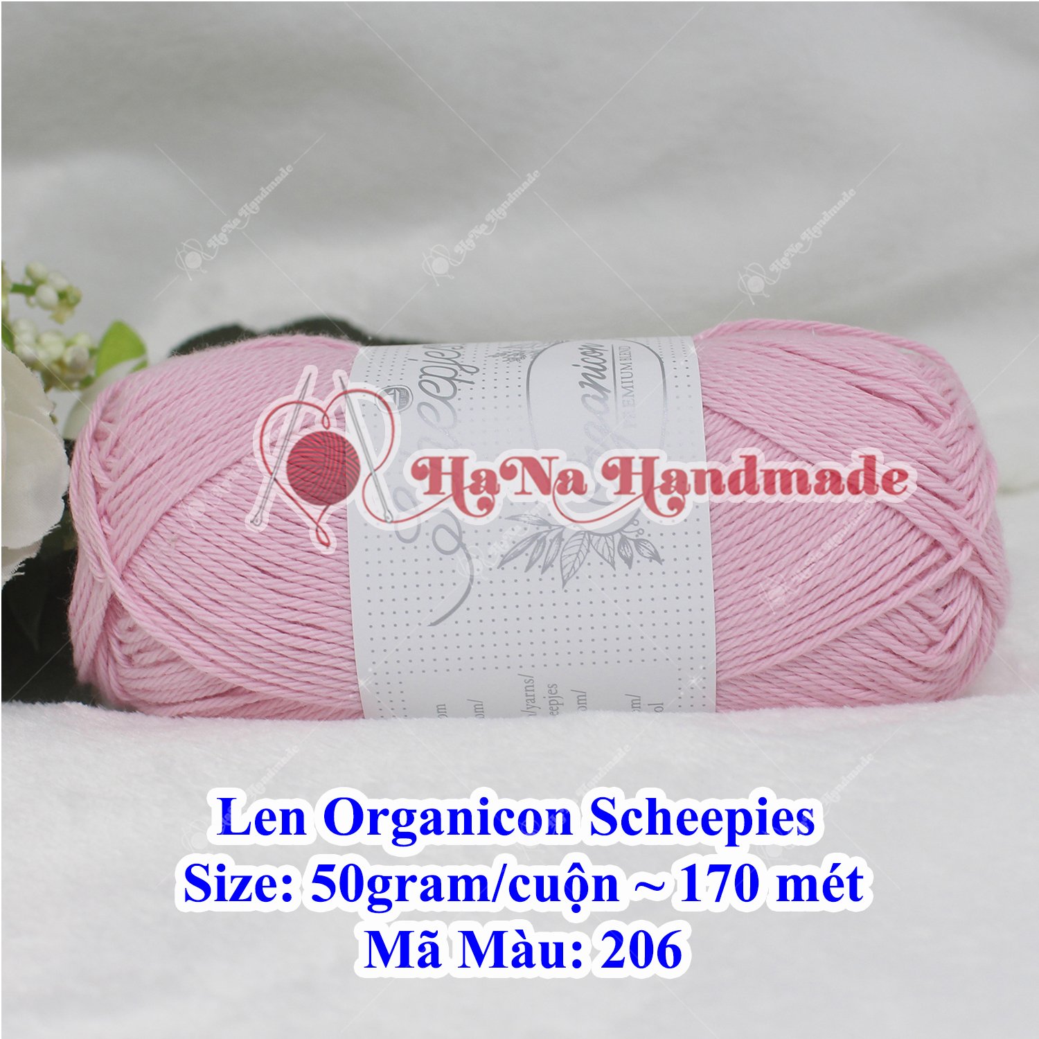 Len Organicon Scheepies 50g/c ~ 170 mét